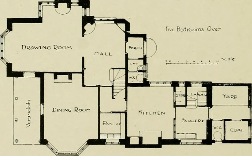 An illustration from Country cottages and week-end homes, 1907, leaf 122