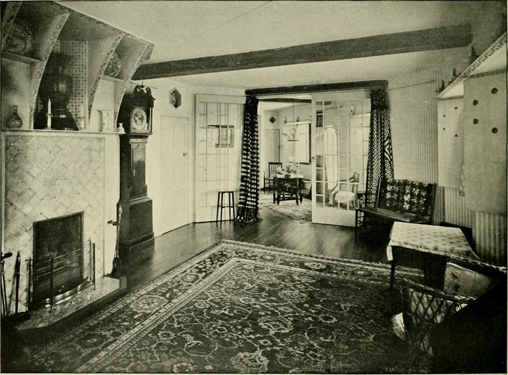 An illustration from Country cottages and week-end homes, 1907, leaf 124
