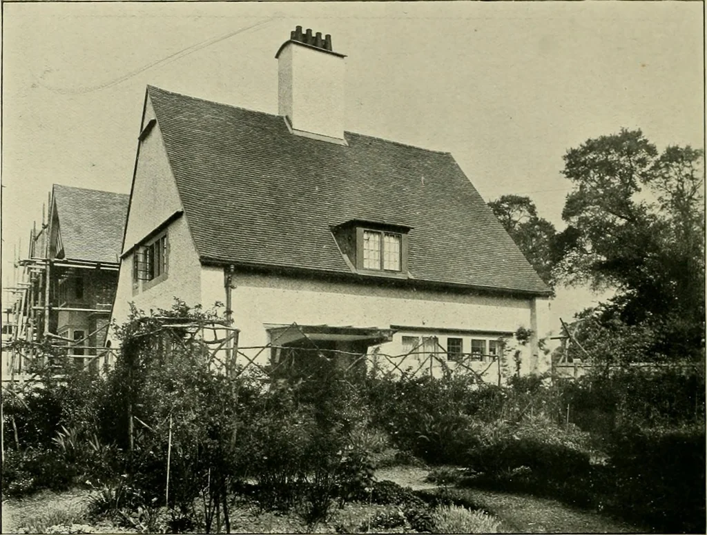 An illustration from Country cottages and week-end homes, 1907, leaf 128