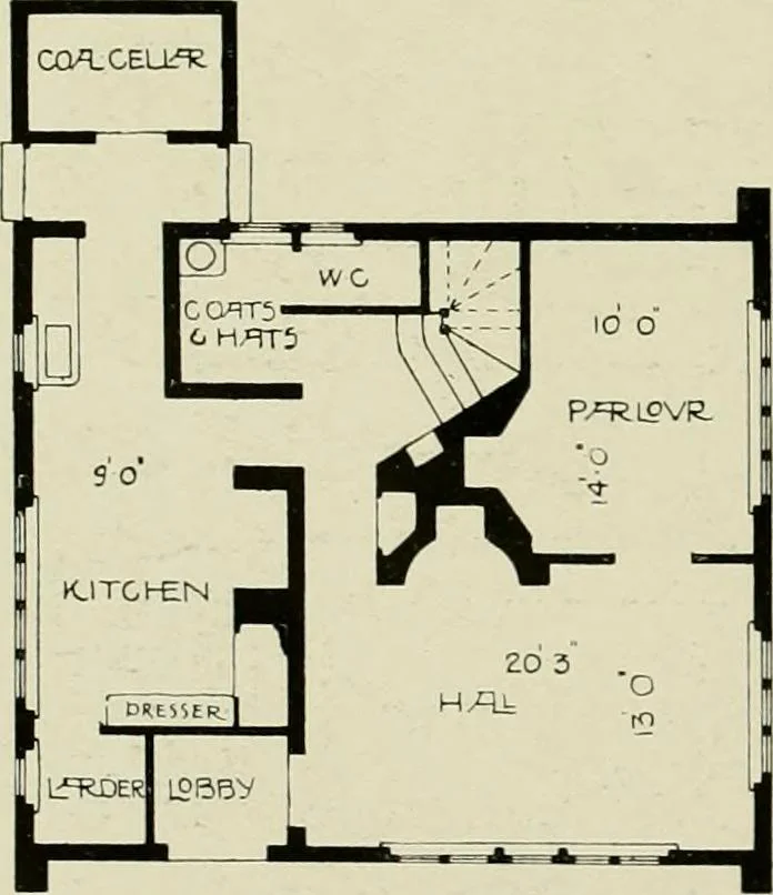 An illustration from Country cottages and week-end homes, 1907, leaf 128