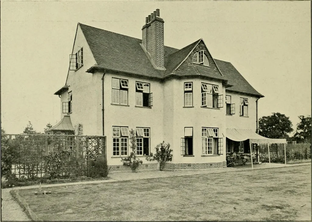 An illustration from Country cottages and week-end homes, 1907, leaf 130