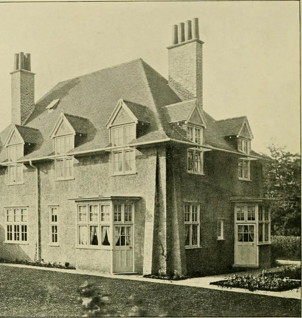 An illustration from Country cottages and week-end homes, 1907, leaf 132