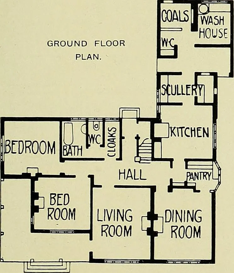 An illustration from Country cottages and week-end homes, 1907, leaf 137