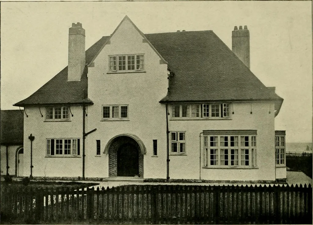 An illustration from Country cottages and week-end homes, 1907, leaf 138