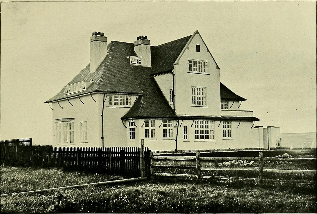 An illustration from Country cottages and week-end homes, 1907, leaf 139