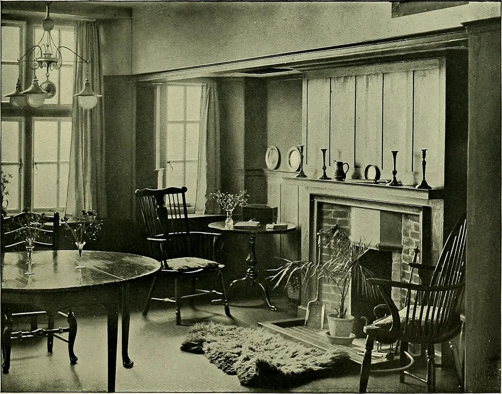 An illustration from Country cottages and week-end homes, 1907, leaf 139