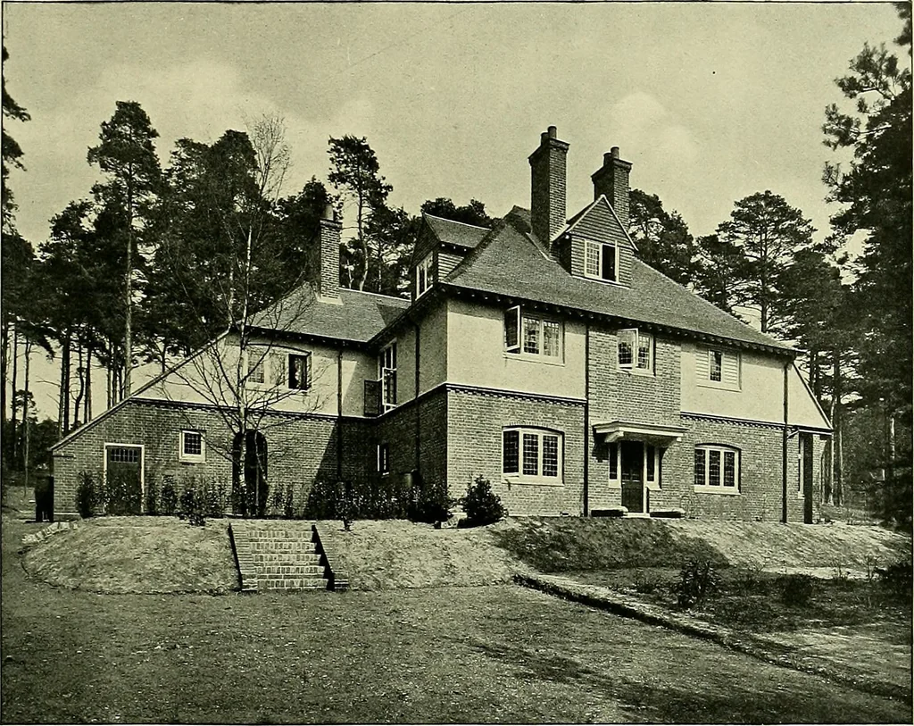 An illustration from Country cottages and week-end homes, 1907, leaf 141