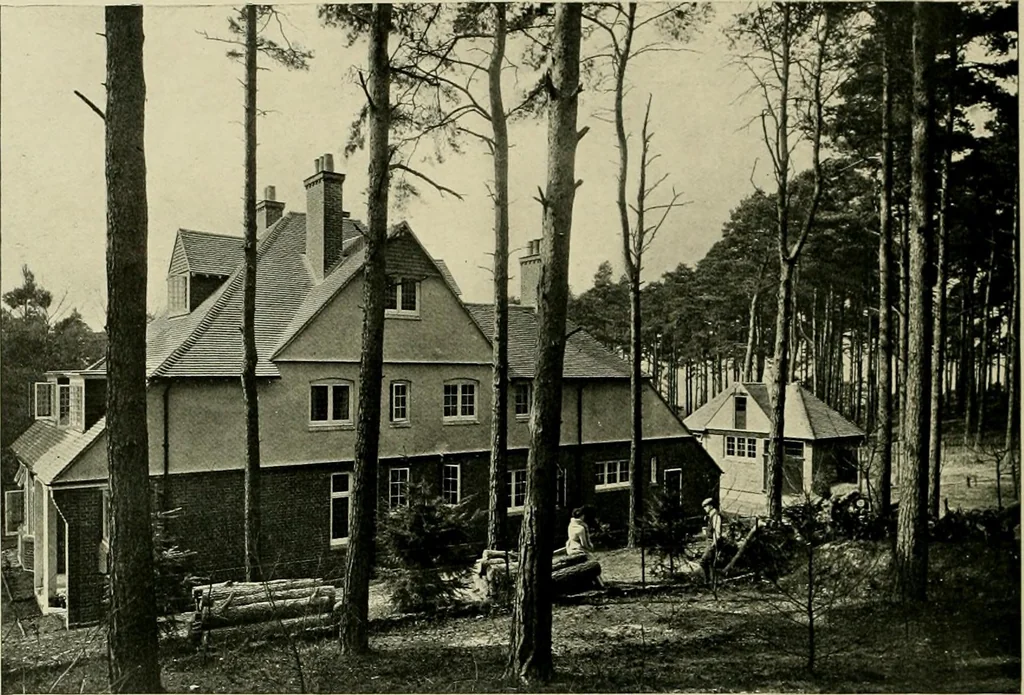 An illustration from Country cottages and week-end homes, 1907, leaf 142