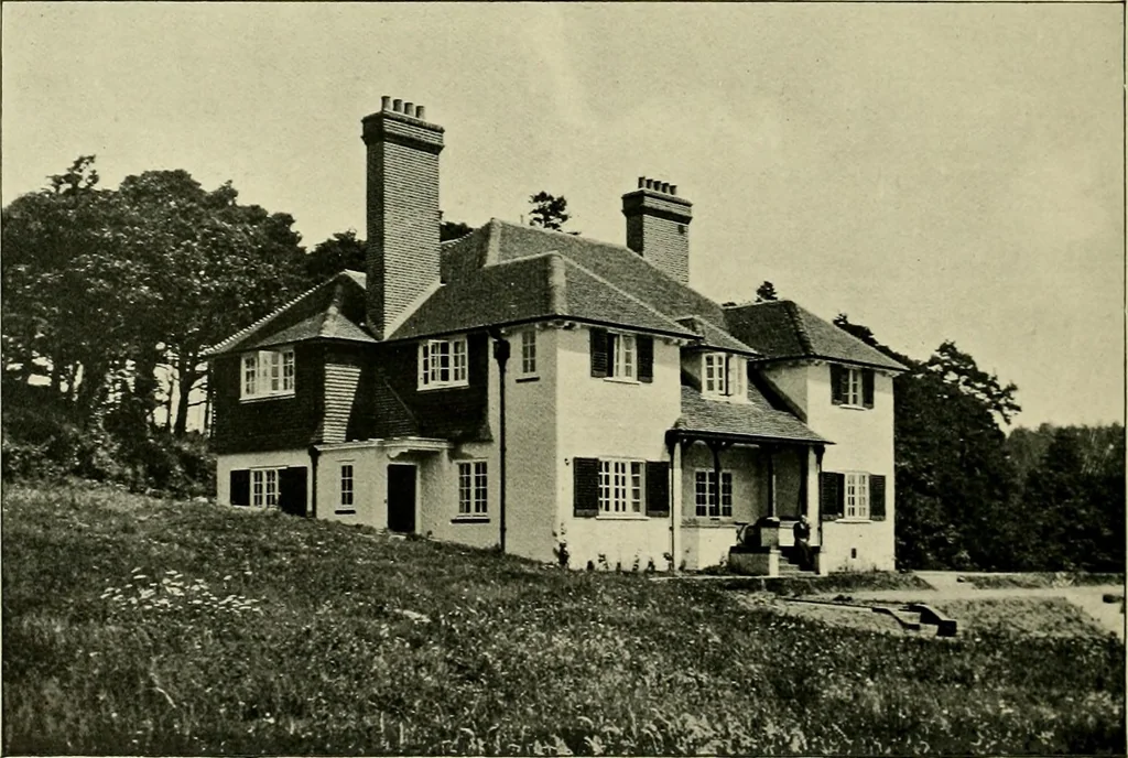 An illustration from Country cottages and week-end homes, 1907, leaf 142