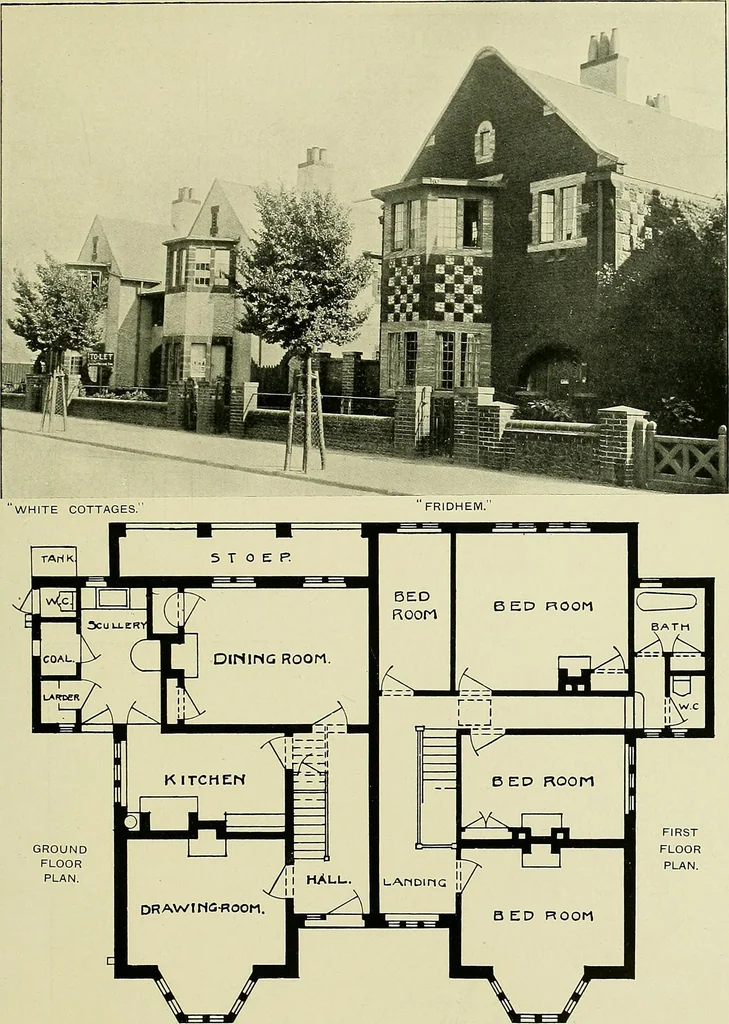 An illustration from Country cottages and week-end homes, 1907, leaf 149