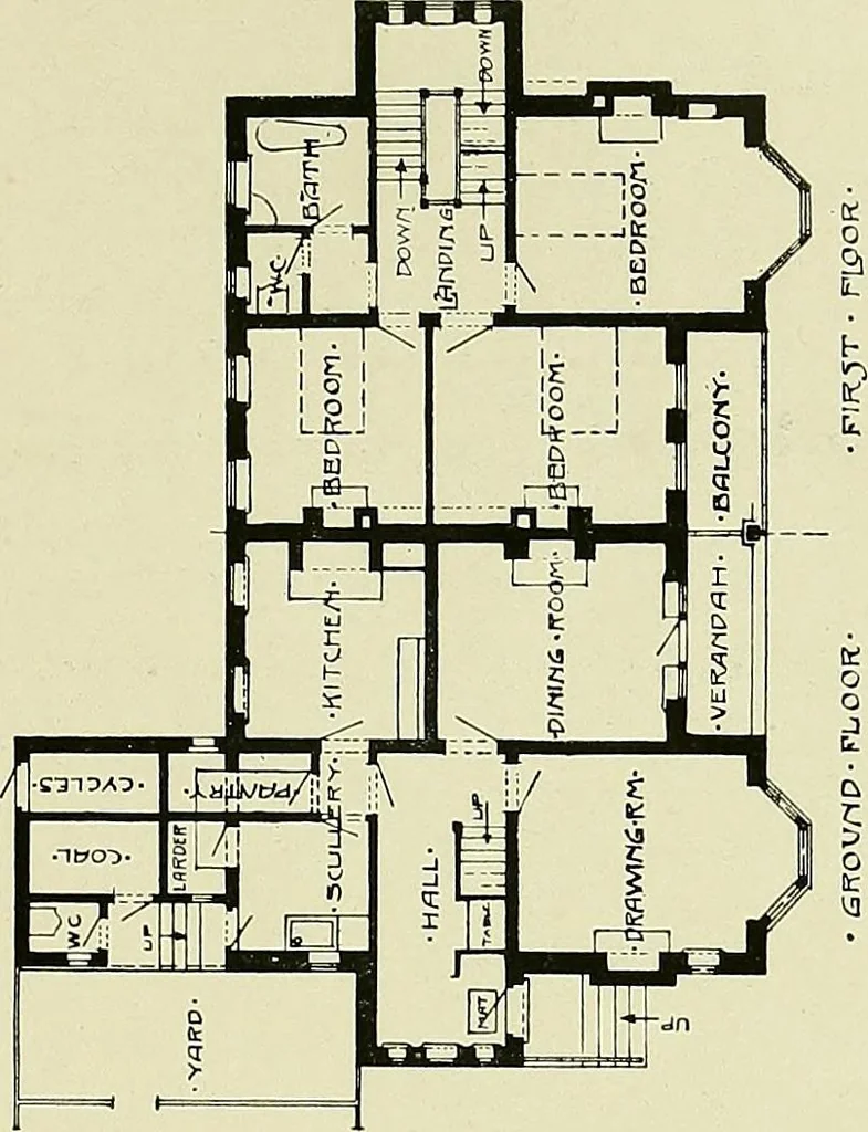 An illustration from Country cottages and week-end homes, 1907, leaf 151