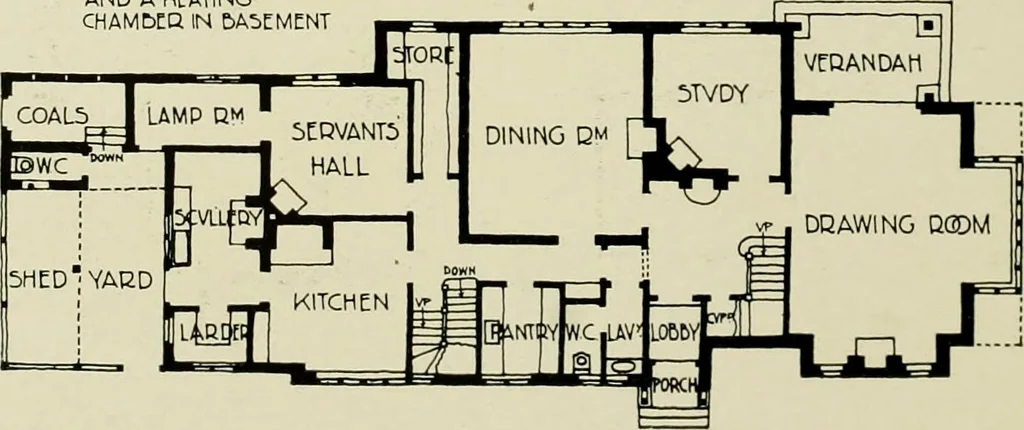 An illustration from Country cottages and week-end homes, 1907, leaf 154