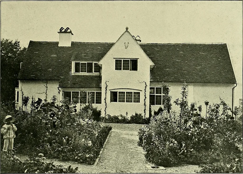 An illustration from Country cottages and week-end homes, 1907, leaf 155