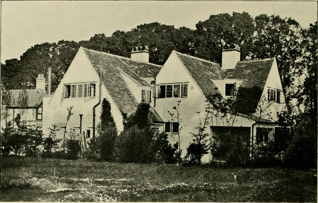 An illustration from Country cottages and week-end homes, 1907, leaf 156