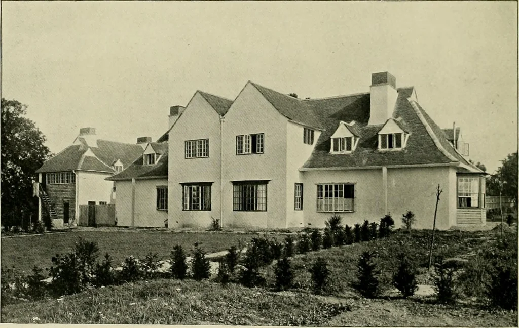 An illustration from Country cottages and week-end homes, 1907, leaf 156
