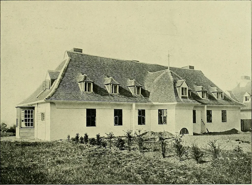 An illustration from Country cottages and week-end homes, 1907, leaf 157
