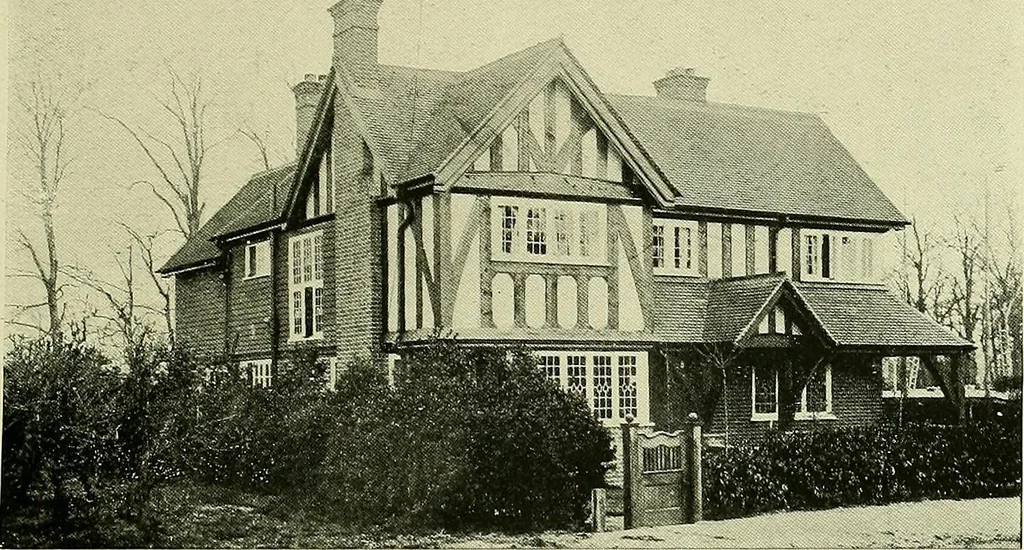 An illustration from Country cottages and week-end homes, 1907, leaf 159