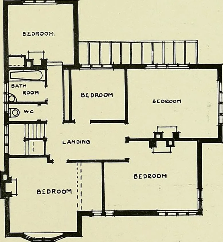 An illustration from Country cottages and week-end homes, 1907, leaf 159
