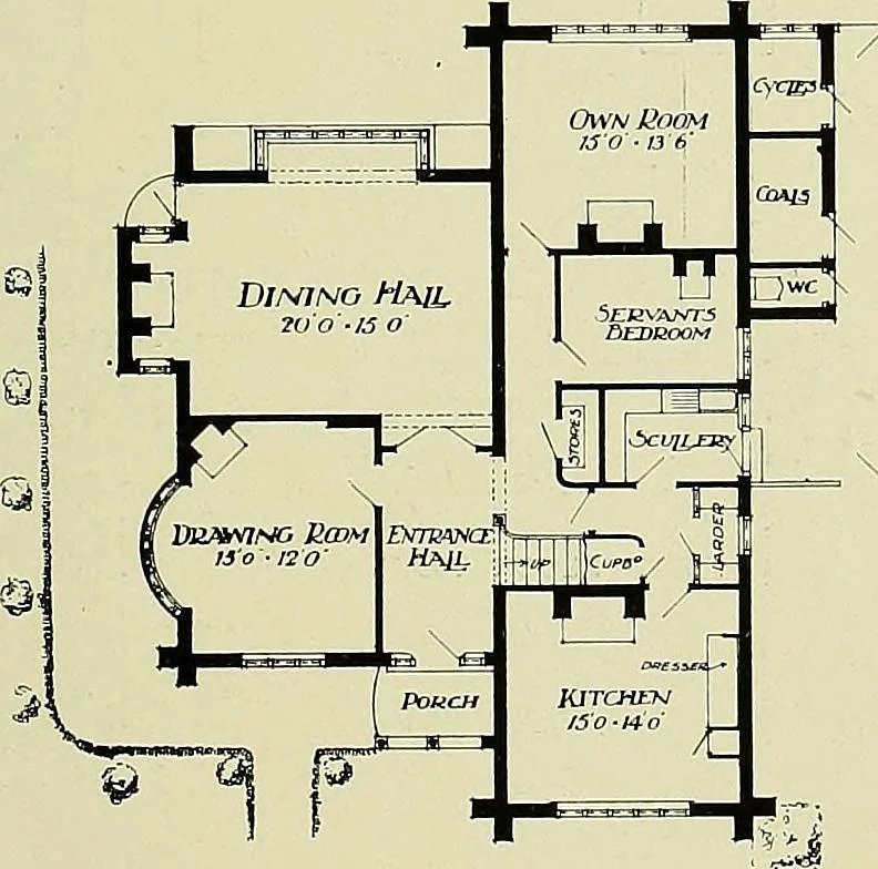An illustration from Country cottages and week-end homes, 1907, leaf 161