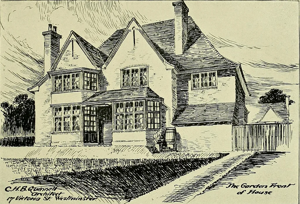 An illustration from Country cottages and week-end homes, 1907, leaf 163