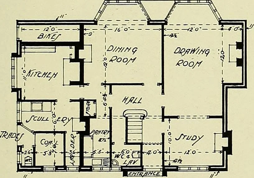 An illustration from Country cottages and week-end homes, 1907, leaf 163