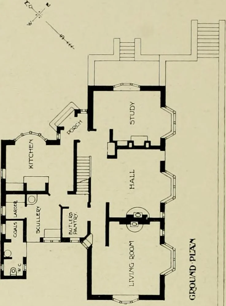 An illustration from Country cottages and week-end homes, 1907, leaf 164