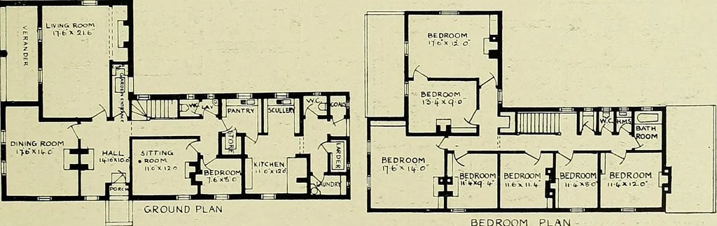 An illustration from Country cottages and week-end homes, 1907, leaf 167