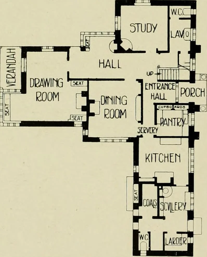An illustration from Country cottages and week-end homes, 1907, leaf 168