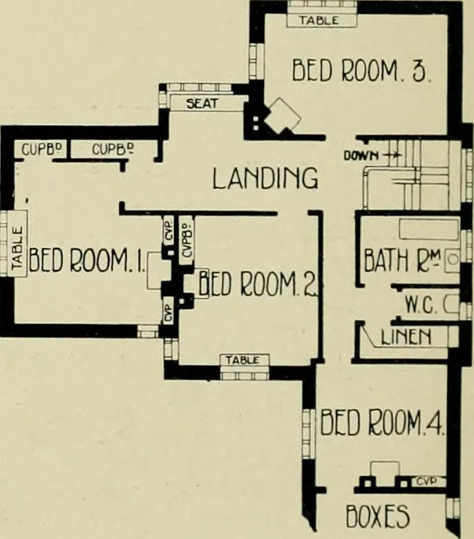 An illustration from Country cottages and week-end homes, 1907, leaf 168
