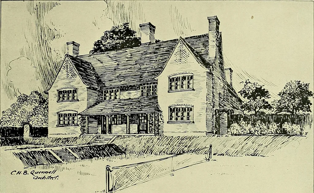 An illustration from Country cottages and week-end homes, 1907, leaf 171