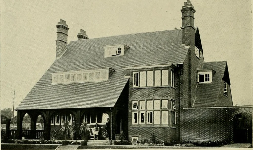 An illustration from Country cottages and week-end homes, 1907, leaf 174