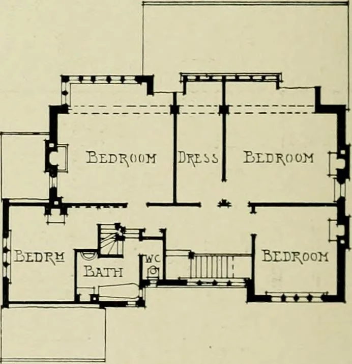 An illustration from Country cottages and week-end homes, 1907, leaf 174