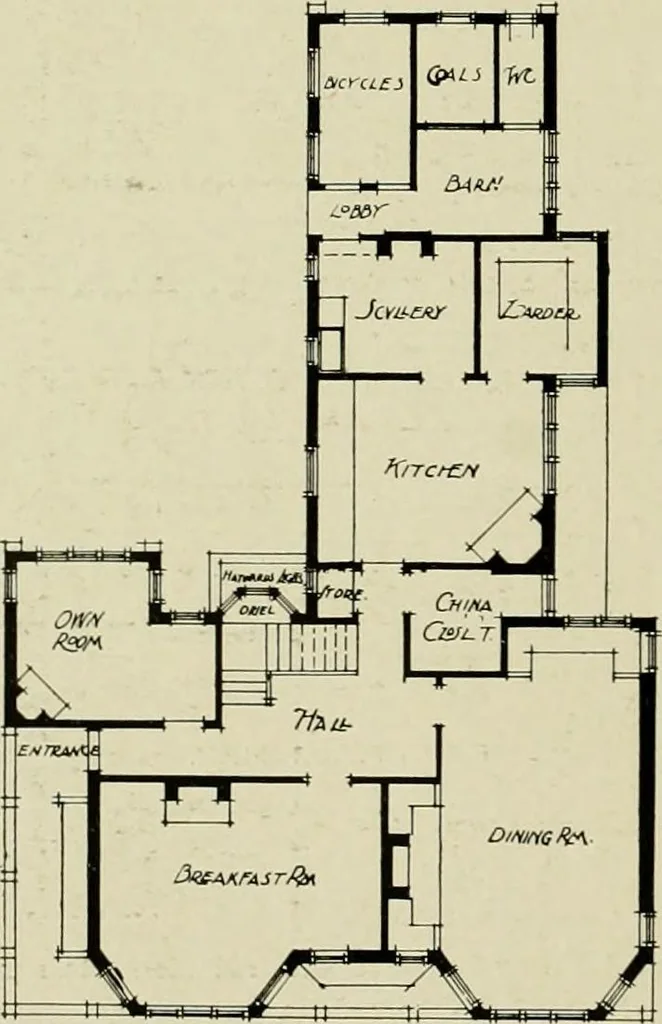 An illustration from Country cottages and week-end homes, 1907, leaf 176