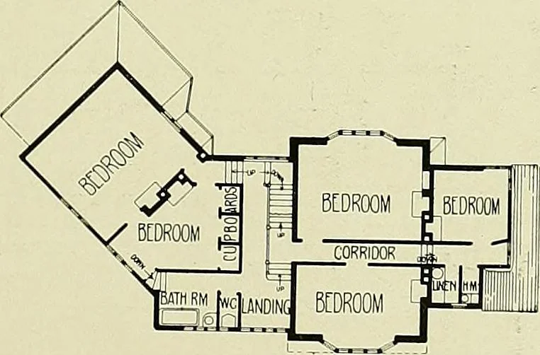 An illustration from Country cottages and week-end homes, 1907, leaf 183