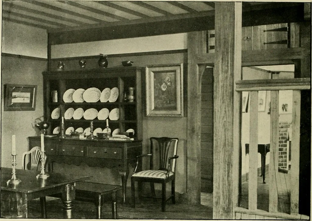 An illustration from Country cottages and week-end homes, 1907, leaf 186