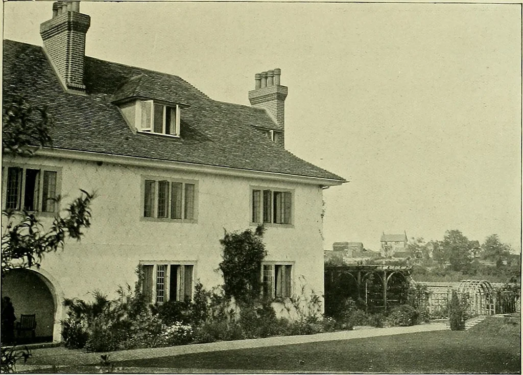 An illustration from Country cottages and week-end homes, 1907, leaf 187