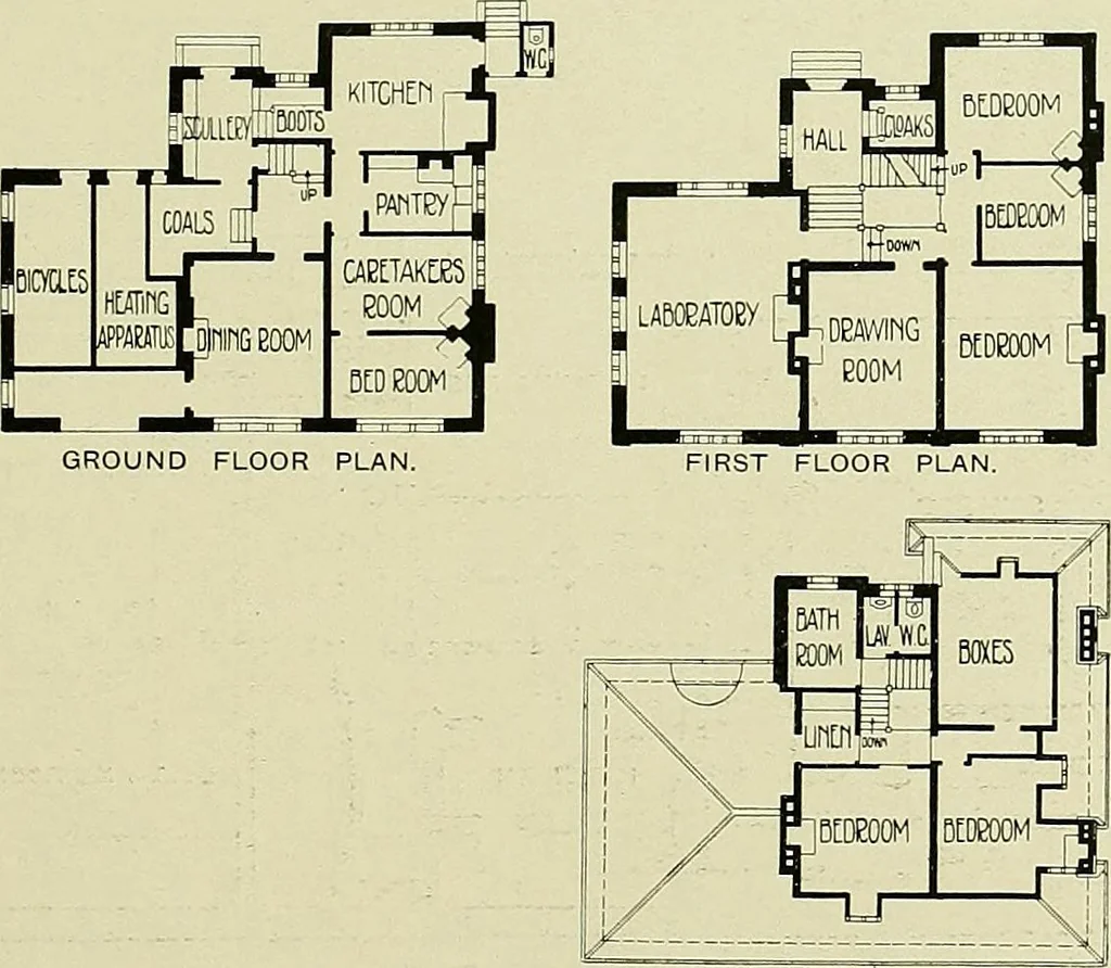 An illustration from Country cottages and week-end homes, 1907, leaf 187