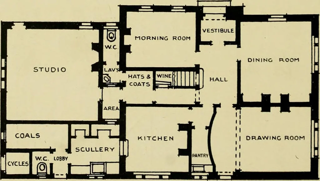 An illustration from Country cottages and week-end homes, 1907, leaf 188