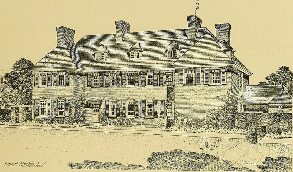 An illustration from Country cottages and week-end homes, 1907, leaf 195