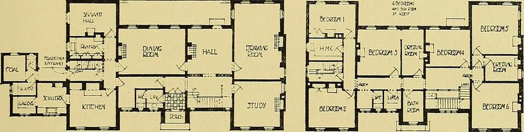 An illustration from Country cottages and week-end homes, 1907, leaf 195