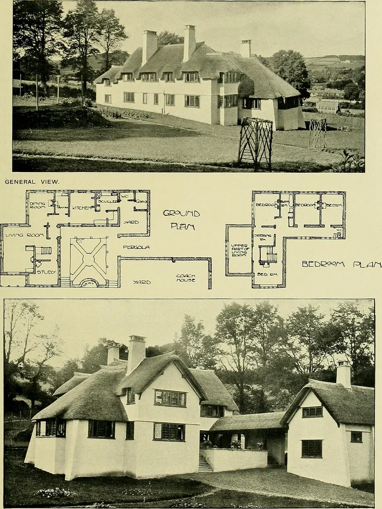An illustration from Country cottages and week-end homes, 1907, leaf 197