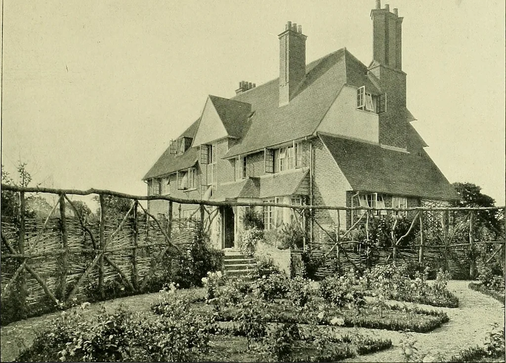An illustration from Country cottages and week-end homes, 1907, leaf 199
