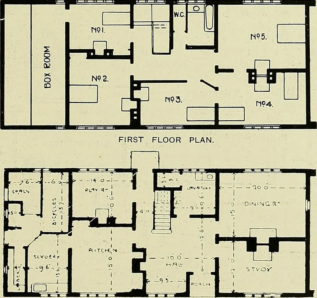 An illustration from Country cottages and week-end homes, 1907, leaf 201