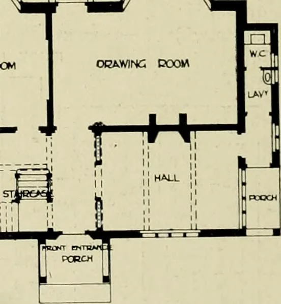 An illustration from Country cottages and week-end homes, 1907, leaf 202