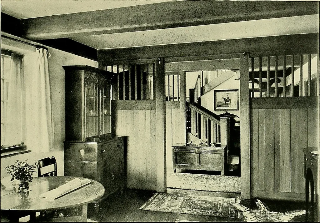 An illustration from Country cottages and week-end homes, 1907, leaf 203