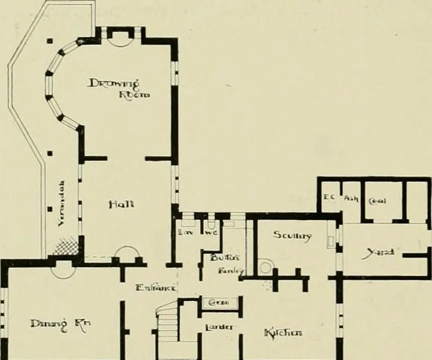 An illustration from Country cottages and week-end homes, 1907, leaf 208