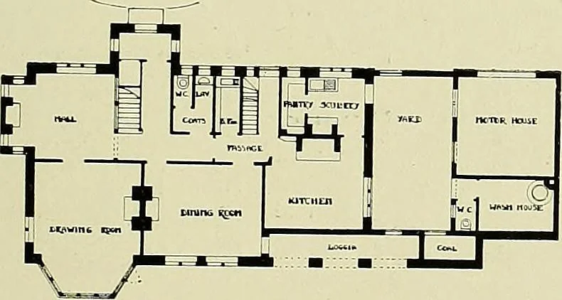 An illustration from Country cottages and week-end homes, 1907, leaf 209