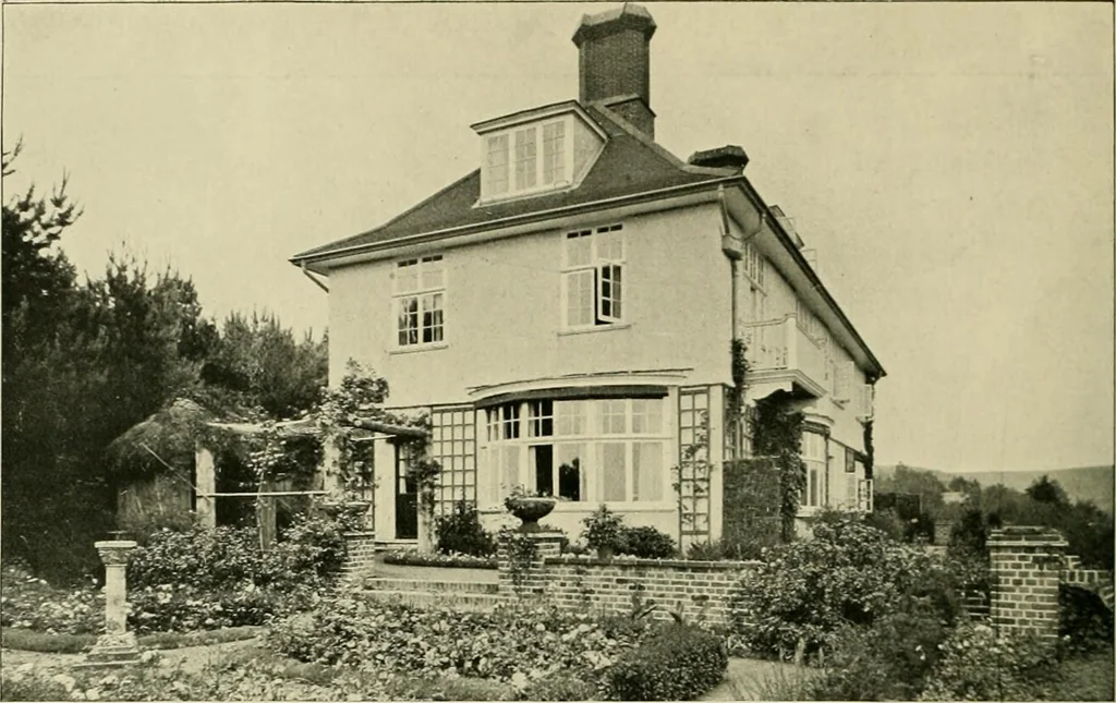 An illustration from Country cottages and week-end homes, 1907, leaf 210
