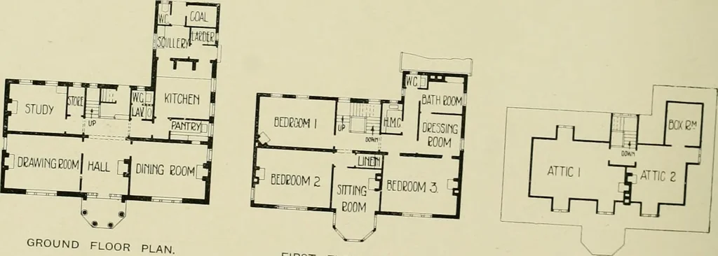 An illustration from Country cottages and week-end homes, 1907, leaf 216