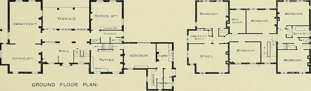 An illustration from Country cottages and week-end homes, 1907, leaf 217